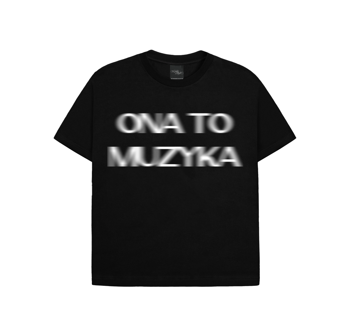 ONA TO MUZYKA CZARNY TEE